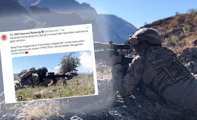 MSB'den açıklama: 7 terörist etkisiz hale getirildi