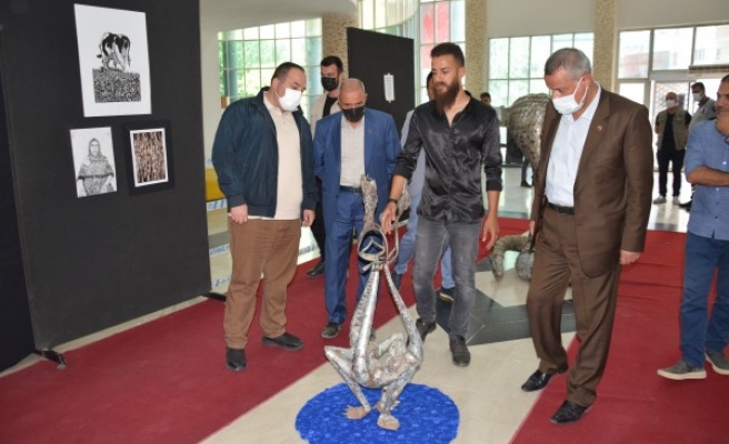 Viranşehir’de ‘ilk heykeltraş’ sergisi