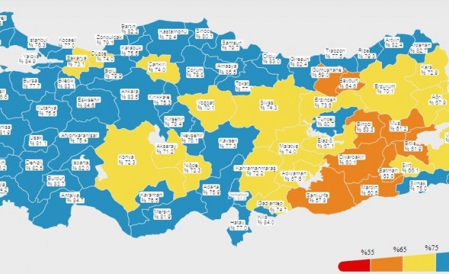 Urfa turuncu renkte yerinde sayarken komşu il mavi’ye geçti