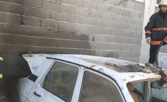 Yediemin otoparkında yangın