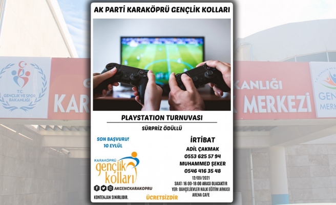 Karaköprü Gençlik Kolları’ndan ödüllü turnuva