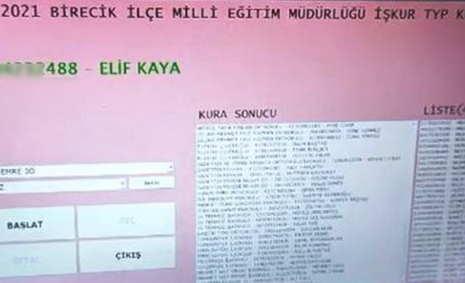 Birecik kurayı canlı yayından verdi