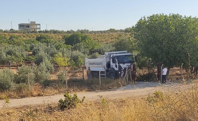 Belediye kamyonunun bağ evine kum dökmesine soruşturma!