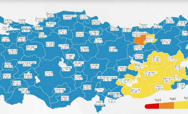 Urfa haritada sarı kategoriye geçti!
