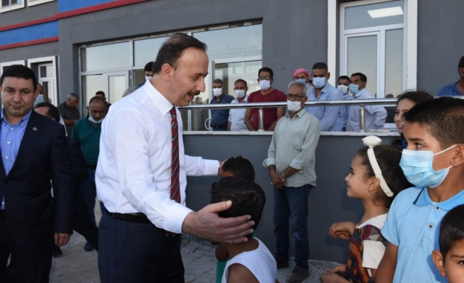 Vali Erin, okulun genel durumu hakkında bilgi aldı