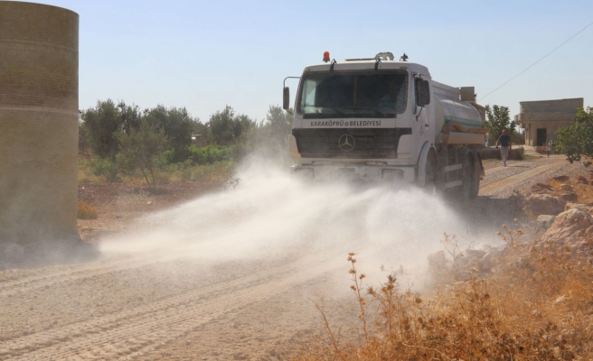 Karaköprü'deki yollar stabilize malzeme serimiyle yenilendi