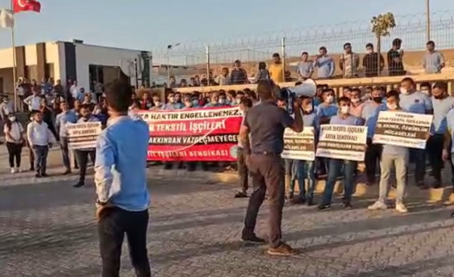 DİSK'li işçilerden sendikayı tanımayan patrona uyarı