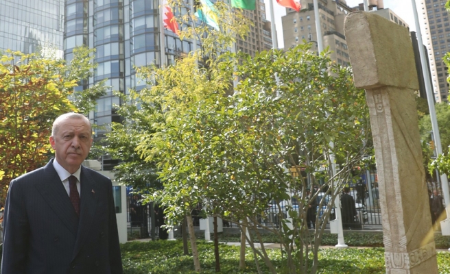 Göbeklitepe BM'de sergileniyor: Erdoğan paylaştı