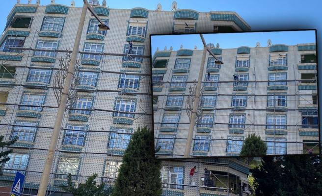 Metrelerce yüksekte kazaya davetiye çıkardılar!