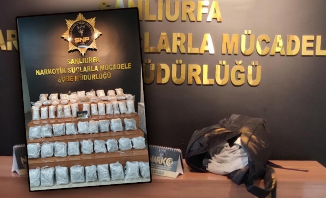 Urfa'da narkotik operasyonu: Onlarca kilo skunk ele geçirildi