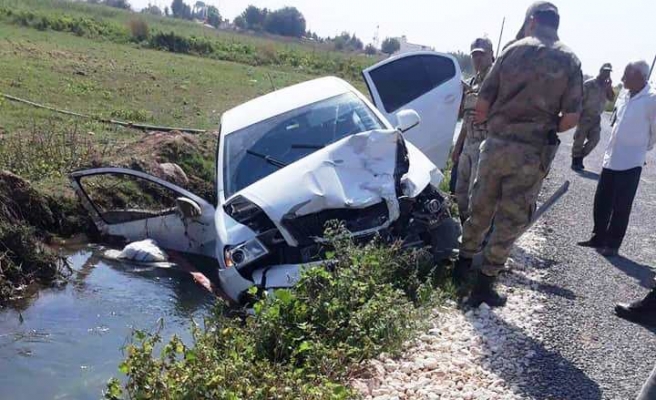 Suruç'ta otomobil at arabasına çarptı: 2 yaralı