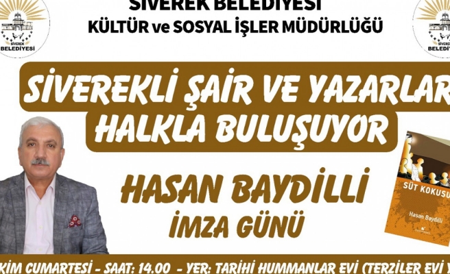 Siverek Belediyesi yazar ve şairleri halka buluşturuyor