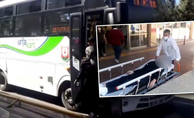 Belediye otobüsünde fenalaştı, hastaneye şoför yetiştirdi