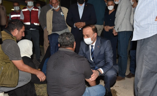 Vali Erin, kazada yaralanan öğrencileri ziyaret etti