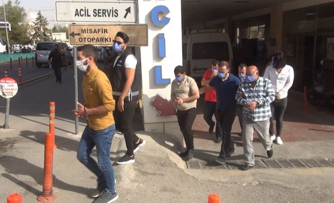 Urfa'da çökertilen sahte reçete çetesi adliye'ye çıkarıldı