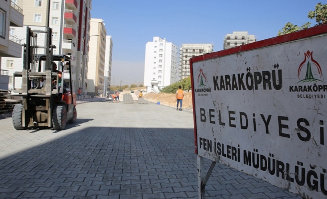 Karaköprü Belediyesi yol çalışmaları