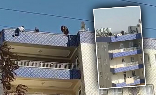 Urfa'da genç apartman damında intihara kalkıştı
