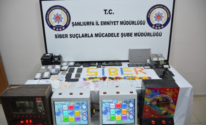 Urfa'da kumarhaneye çevrilen adreslere baskın: 36 gözaltı