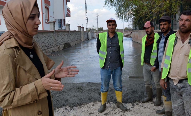 Siverek’te üst yapı çalışması