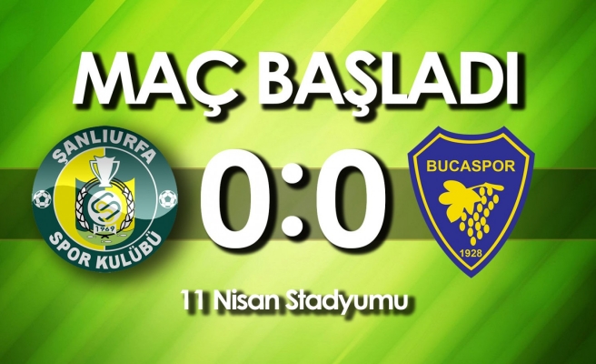 Şanlıurfaspor maçı başladı