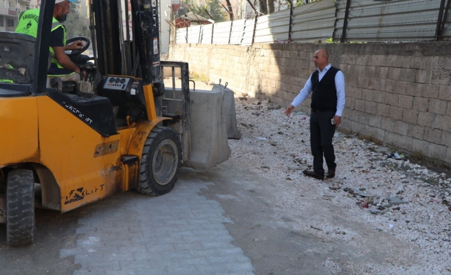 Viranşehir’de beton bloklar kaldırıldı