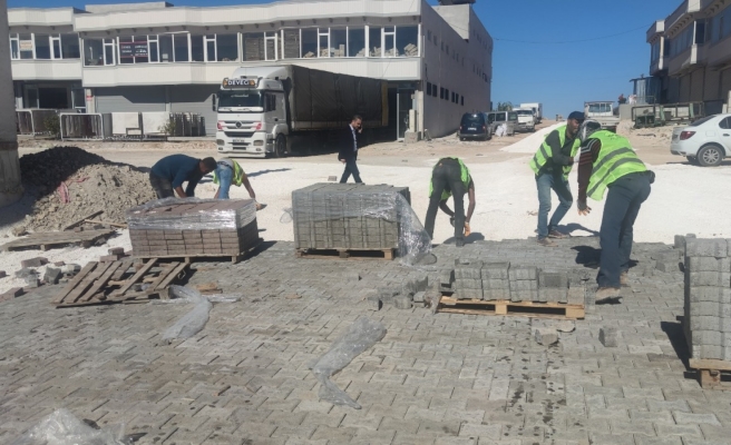 Şanlıurfa kırsalında kış öncesi sıcak asfalt çalışması