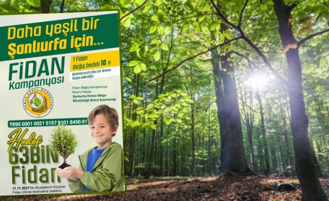 Şanlıurfa’da yeni fidan bağışı kampanyasına destek yağıyor!