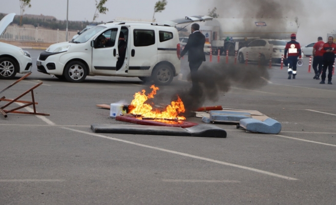 Şanlıurfa'da gerçeği aratmayan tatbikat