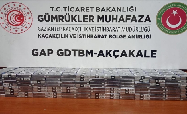 Akçakale sınırında yüzlerce paket ele geçirildi