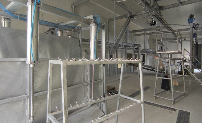 Modern mezbahada son rötuşlar yapılıyor