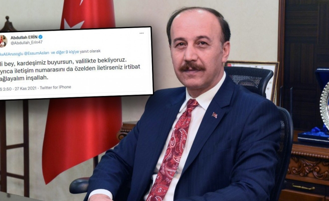 Vali Erinden cevap gecikmedi