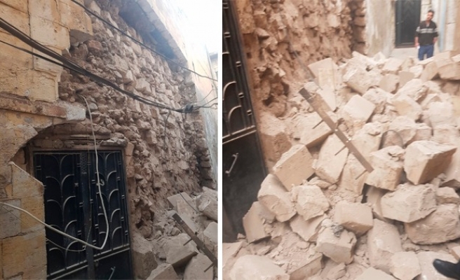 Şanlıurfa'da metruk ev çöktü