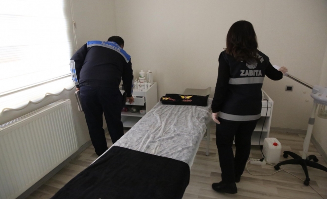 Haliliye'de güzellik merkezleri denetlendi