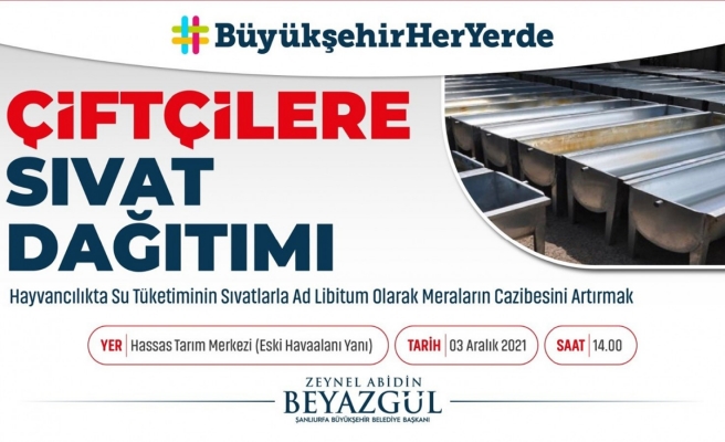 Urfa’da çiftçilere dağıtım yapılacak