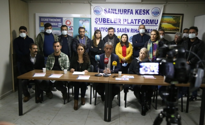 KESK üyelerinin Şanlıurfa temasları