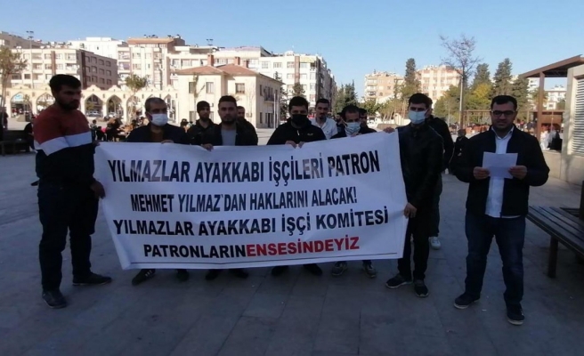 Parasını alamayan fabrika işçileri yine eylemde