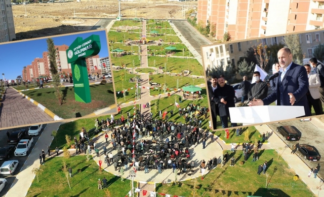 Karaköprü'de Eyüp Cenap Gülpınar Parkı hizmete açıldı