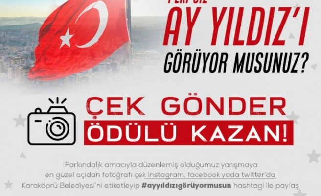 Kentin en büyük Türk bayrağı dalgalanıyor