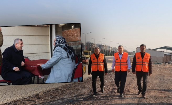Başkan Beyazgül yol genişletme çalışmalarını denetledi