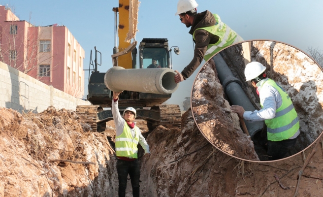 Ceylanpınar’a 12 bin metre kanalizasyon hattı