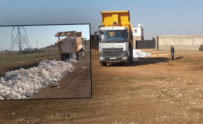 Eski kalede stabilize yol çalışması