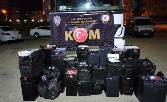 Şanlıurfa'da binlerce kaçak paket ele geçirildi!