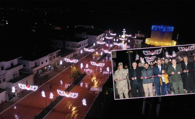 Tel Abyad'da Barış Pınarı Caddesi hizmete açıldı