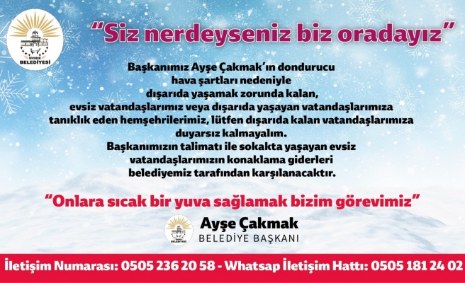 Ayşe Çakmak’tan duyarlı davranış