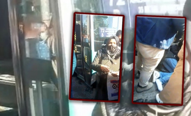 Özel halk otobüsü yayaya çarptı!