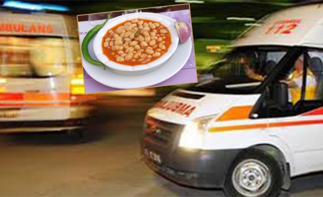 Kuru fasulye ve pilav zehirledi!