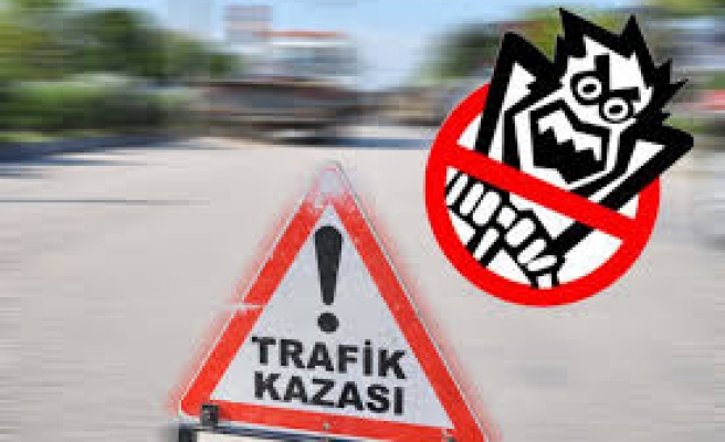 Ölüm yolunda korkutan kaza!