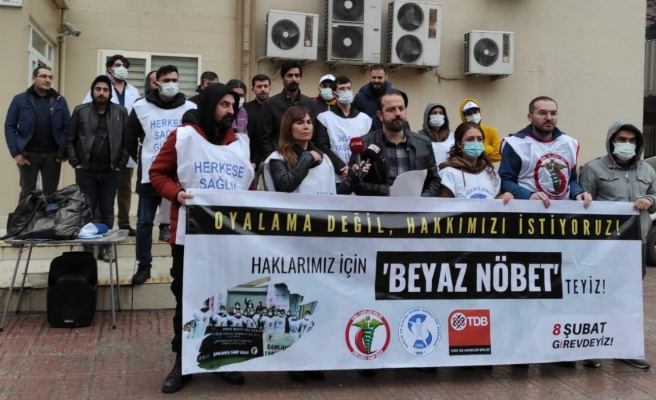 Şanlıurfa'da sağlık çalışanları ‘beyaz nöbet’te!