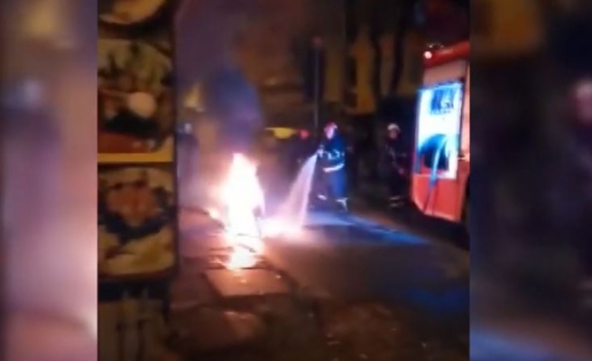 Eyyübiye'de cep telefonu ve aksesuarları satan dükkanda yangın