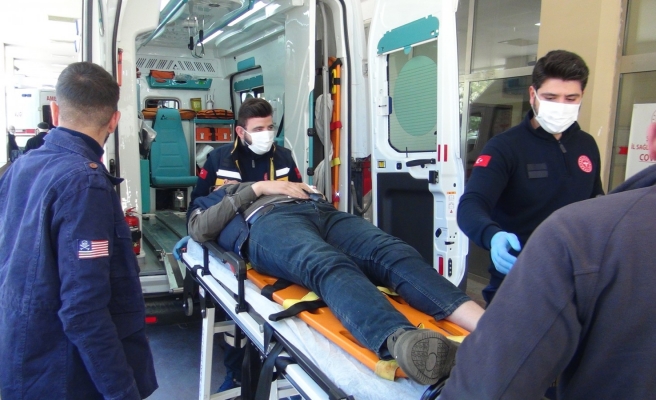 Haliliye’de otomobil ile motosiklet çarpıştı!